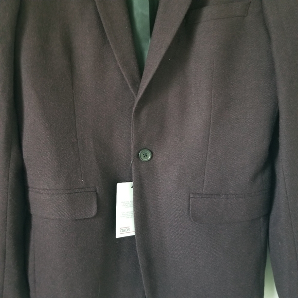 Men's ASOS Dark Purple Suit Sportscoat Jacket size 38 - Picture 9 of 11